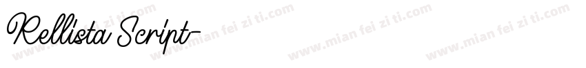 Rellista Script字体转换